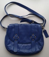 Pia electric blue leather