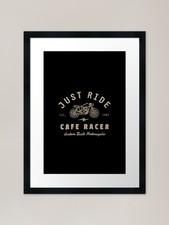 Cafe Racer Motorcycle Framed