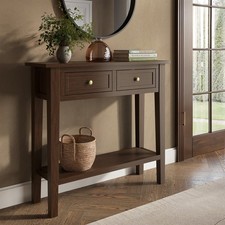 Small Narrow Walnut Console