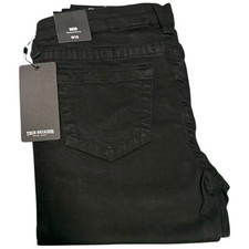 True Religion Boys Black Rocco Slim Stretch Jeans Age 16 Years RRP £79 Smart NEW