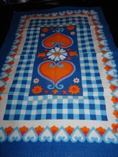 Vintage Retro Blue & Orange