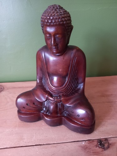 Vintage wooden buddha - vintage, sugar