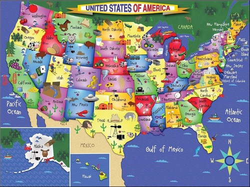 White mountain usa map 300 - white,