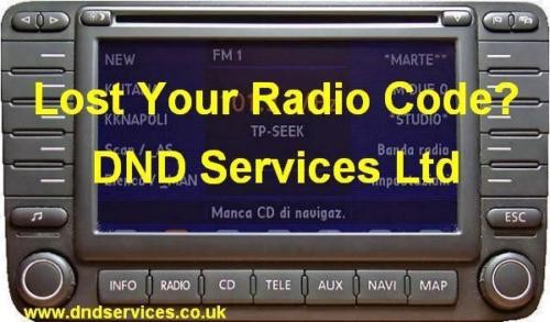 Navigation radio code - vw,