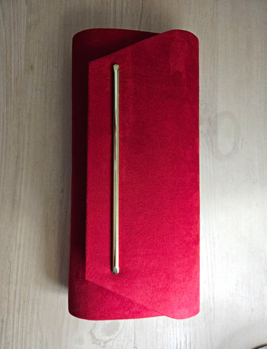 Quiz red faux - faux, suede