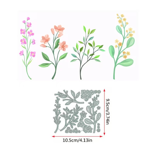 Wildflowers metal cutting die - cutting,