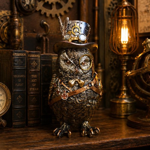 Steampunk gentleman owl - steampunk,
