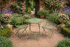 Green metal french cafe style - green,