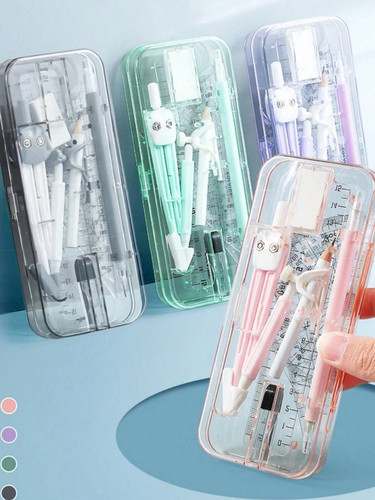 Piece school geometry set - 9-piece,