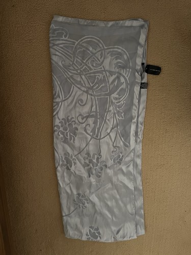 Lilac silvery shawl tie - shawl,