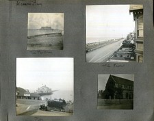 7 original photos HERNE BAY Kent on 2 pages culled from old album
