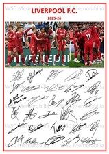 9919. 2025-26 Liverpool Signed