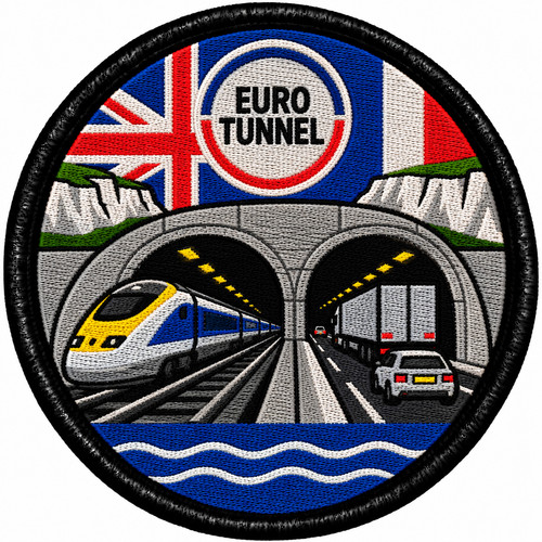 Eurotunnel embroidered patch - eurotunnel,