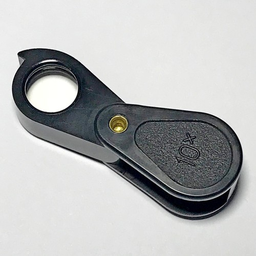 10x glass loupe magnifier