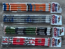 PERSONALISED BOYS/GIRLS PENCILS WITH RUBBERS PACK OF 4 - IDEAL FOR PARTY BAGS