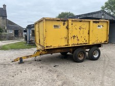 10 Ton Gull Muck Trailer. Loader Tractor Spreader Horse Harrows Roller Mower