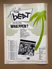 BEAT WHA'APPEN? POSTER Original SKA/TWO TONE music press advert from 1981 - thes