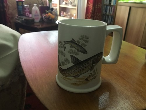 Vintage arthur wood trout - vintage, mug