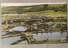 BURNTISLAND aerial view Fife Postcard Sunday express photo vintage postcard