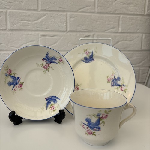 Bluebird pink roses trio - bluebird,