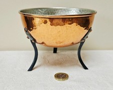 Swedish copper bowl on legs