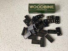 Vintage Dominoes Set by Wills’s Woodbine in Metal Tin, Bakelite Complete c1930’s