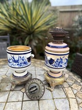 antique pair of Hinks pottery