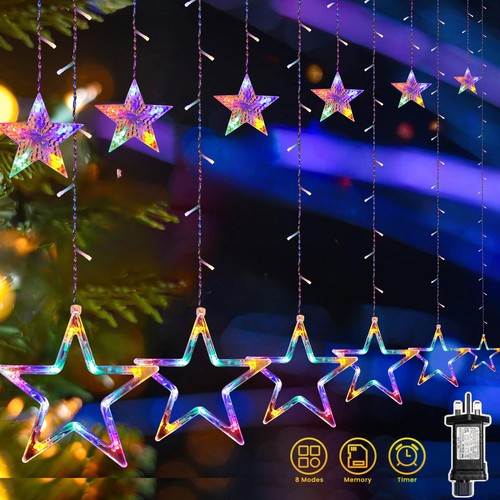 Christmas led curtain star - christmas,