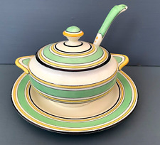 RARE ANTIQUE 30s ADDERLEY WARE Hand Craft Pottery SAUCE POT Small TUREEN