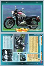 Triumph Bonneville - 2001 - Modern Classics - Atlas Motorbike Fact File Card