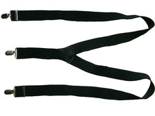 Braces Suspenders MENS Vintage Retro 1990s Black Classic Y Style 