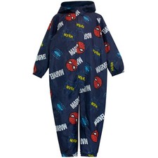 Marvel Spider-Man Puddle Suit All In One 18 24 Months 2-8 Years Raincoat Hooded