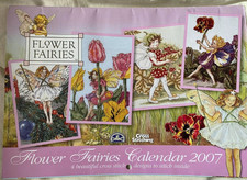 Unused Flower Fairies Designs Calendar 2007 With 4 Beautiful Cross Stitch Charts