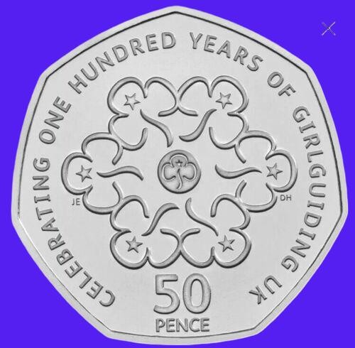 50p coin girl - 50p, 100th