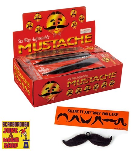 Adjustable fake moustache - adjustable,