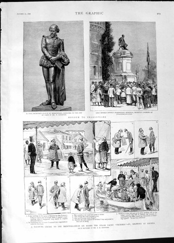 Original old antique print - old,