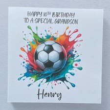Football Birthday Card