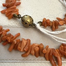 Genuine antique coral necklace - genuine,