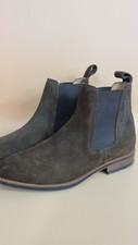 Grubs Leather Chelsea Boots Brown Suede Size 41 Uk 7 Mens Shock Point