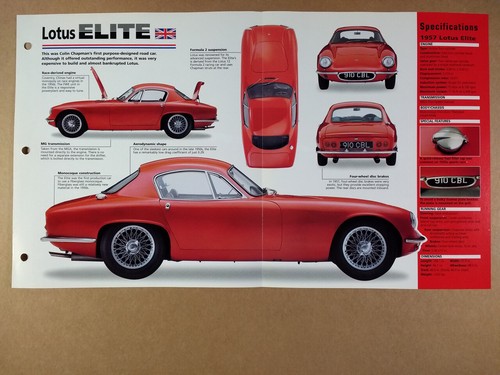 1957 lotus elite - lotus, photos