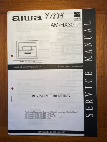 Aiwa hx30 minidisc original - aiwa,