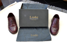 Loake Ladies Viv Brogues In Burgundy Size 5 Skinhead Mod Worn A Couple Of Times