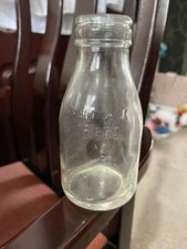 vintage school milk glass bottle one third pint city of liverpool