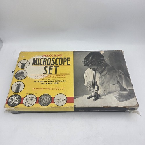 1937 meccano microscope set - 1937, w/
