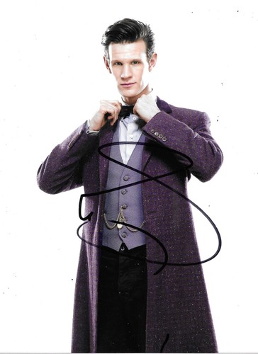 Matt smith signed doctor who - smith,