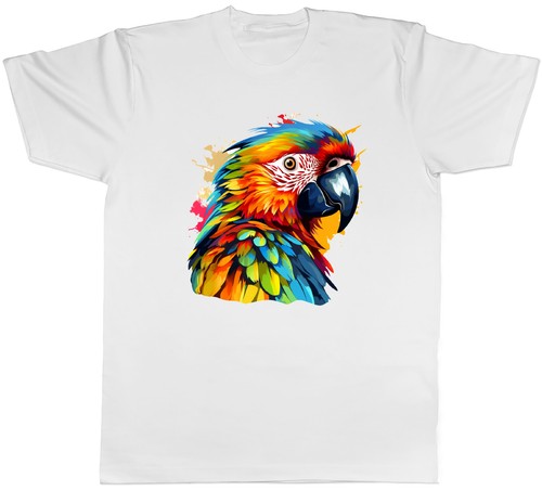Colourful parrot mens shirt - colourful, t-shirt