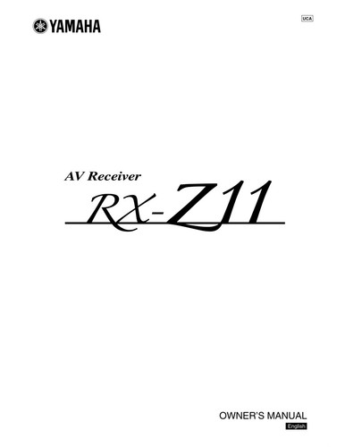 Yamaha z11 receiver - yamaha, rx-z11