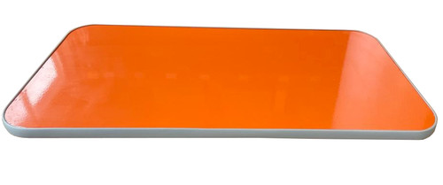 Orange glitter table grey - orange,