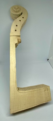 New cello scroll and part - 1,