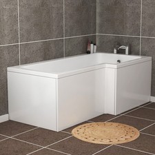 Modern shaped shower bath - modern,